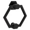 National Hardware National Hardware Powell 4 in. L Matte Black Die Cast Zinc Door Knocker N336-706 - alternate 1